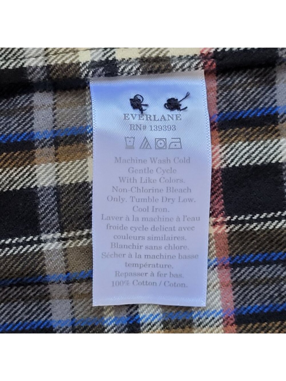 Everlane The Boxy Flannel Shirt Womens Size XS Multi Plaid Button Down NWT - Picture 9 of 11